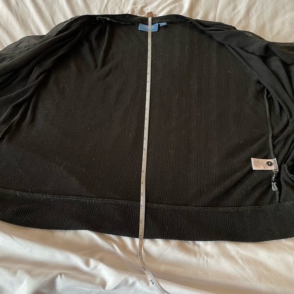 Simply Vera Black Drape Sweater - Picture 9 of 11